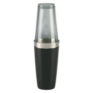Shaker bostoński duży, okleina winylowa, czarny, 800ml (bez szklanicy)