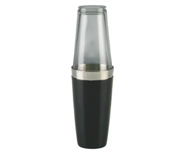 Shaker bostoński duży, okleina winylowa, czarny, 800ml (bez szklanicy)