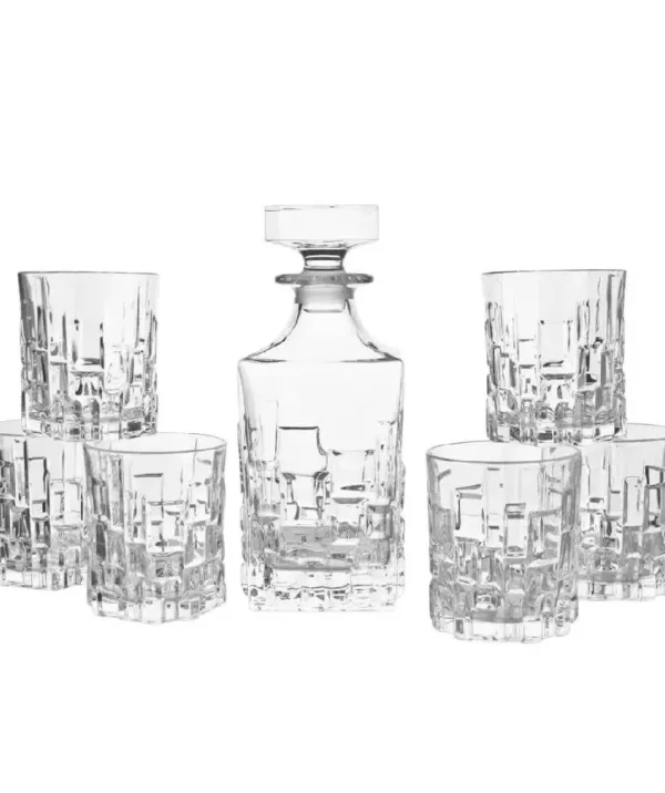 Zestaw do Whisky Etna RCR (Karafka Etna 750ml plus 6x Szklanka niska Etna RCR 330ml)