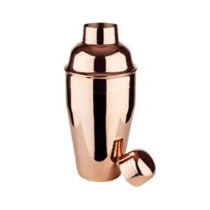 Shaker francuski 3-częściowy, polerowany 500ml, kolor miedziany, INOX 18/8